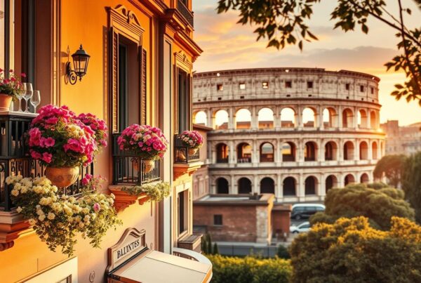 Romantic boutique hotels in Rome with Colosseum views