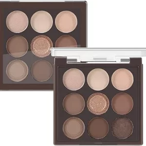 Nude Matte & Shimmer Eyeshadow Palette 9 Colors