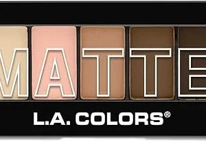 LA Colors Matte Eyeshadow Tan Khaki Palette | 5-Shade