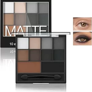 Nude Smokey Eye Makeup: 10-Shade Matte Shimmer Palette