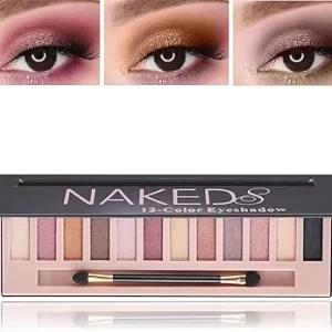 Naked Pearl Nude Eyeshadow Palette - 12 Shades-Waterproof