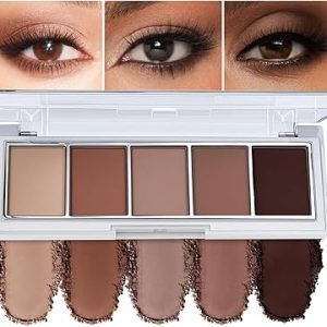 Top Nude Brown Eye Shadow Palette - Velvet Matt Finish | Travel Size - Waterproof (06#)