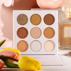 Nude Eye Shadow Palette - 9 Warm Earth Tones