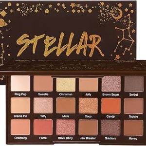 Brown Eyeshadow Palette - Warm Shades - 18 Colors - Seamless Blendable