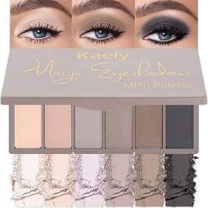 6 Colors Eye Shadow Set Nude & Smoky - Matte & Lasting for Older Women-Waterproof-Built in Mirror