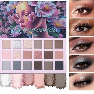 18 Color Eyeshadow Palette - Nude Neutrals by UCANBE