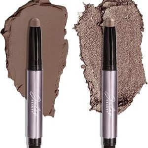 Drama Eyeshadow Stick Duo - Long-Lasting & Waterproof in Taupe & Stone Shimmer