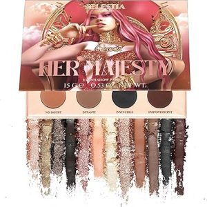 High Pigment Eyeshadow Palette | Nude Matte Glitter Blendable & Long-Lasting
