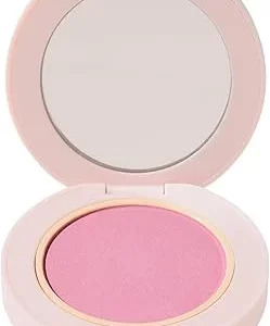 Wander Beauty Hydrating Powder Blush - Lightweight Pink Blush, Buildable Blurring Satin Finish with Hyaluronic Acid, 0.18 oz